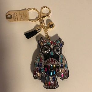 Owl Bedazzled Keychain